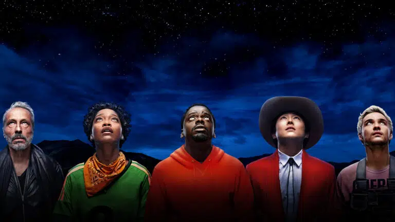 Lebonplanciné - Nope, affiche avec Daniel Kaluuya, Steven Yeun, Keke Palmer, Brandon Perea & Michael Wincott