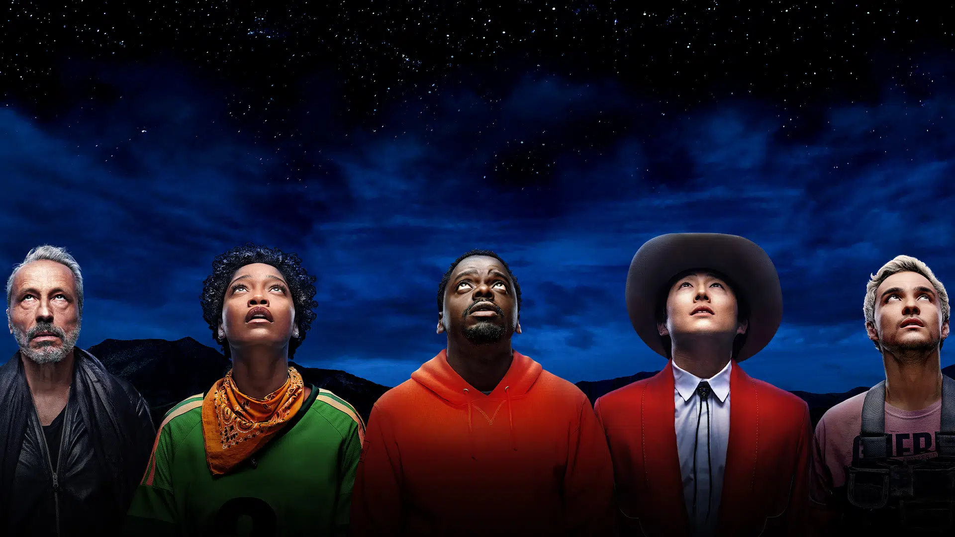 Lebonplanciné - Nope, affiche avec Daniel Kaluuya, Steven Yeun, Keke Palmer, Brandon Perea & Michael Wincott
