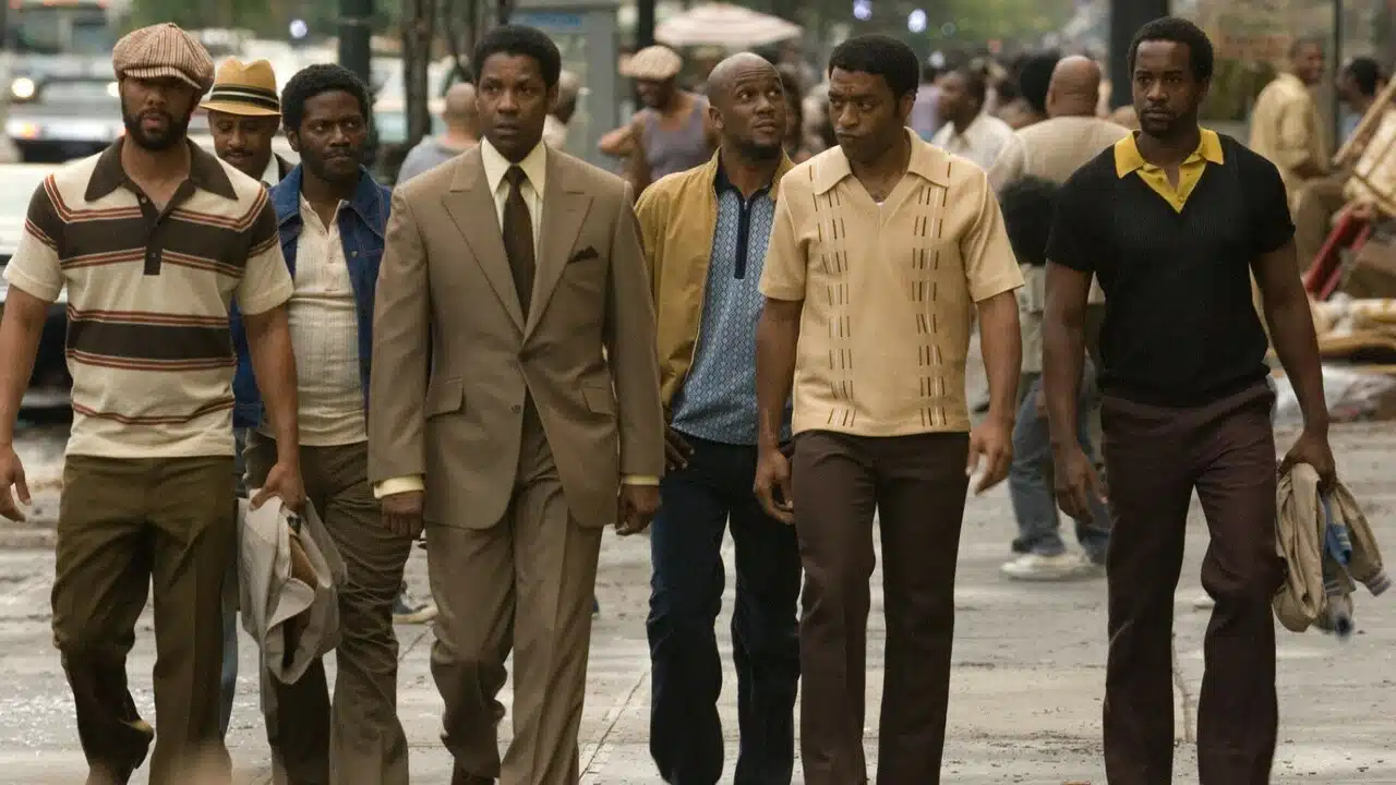 Frank Lucas et ses associés dans American Gangster