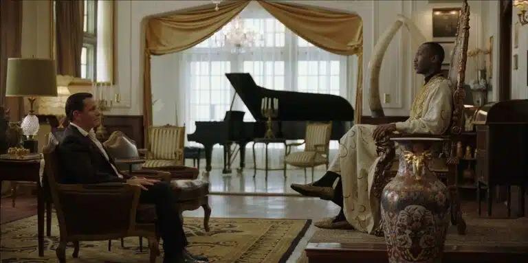 Green Book, scène montrant Tony « la tchatche » et Don Shirley, le pianiste