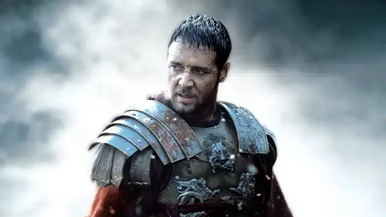 Russell Crowe dans le rôle de Maximus Decimus Meridius dans Gladiator
